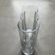 Beautiful Vintage Murano Modern Vase, cylinders  Clear Glass vase, 1970's