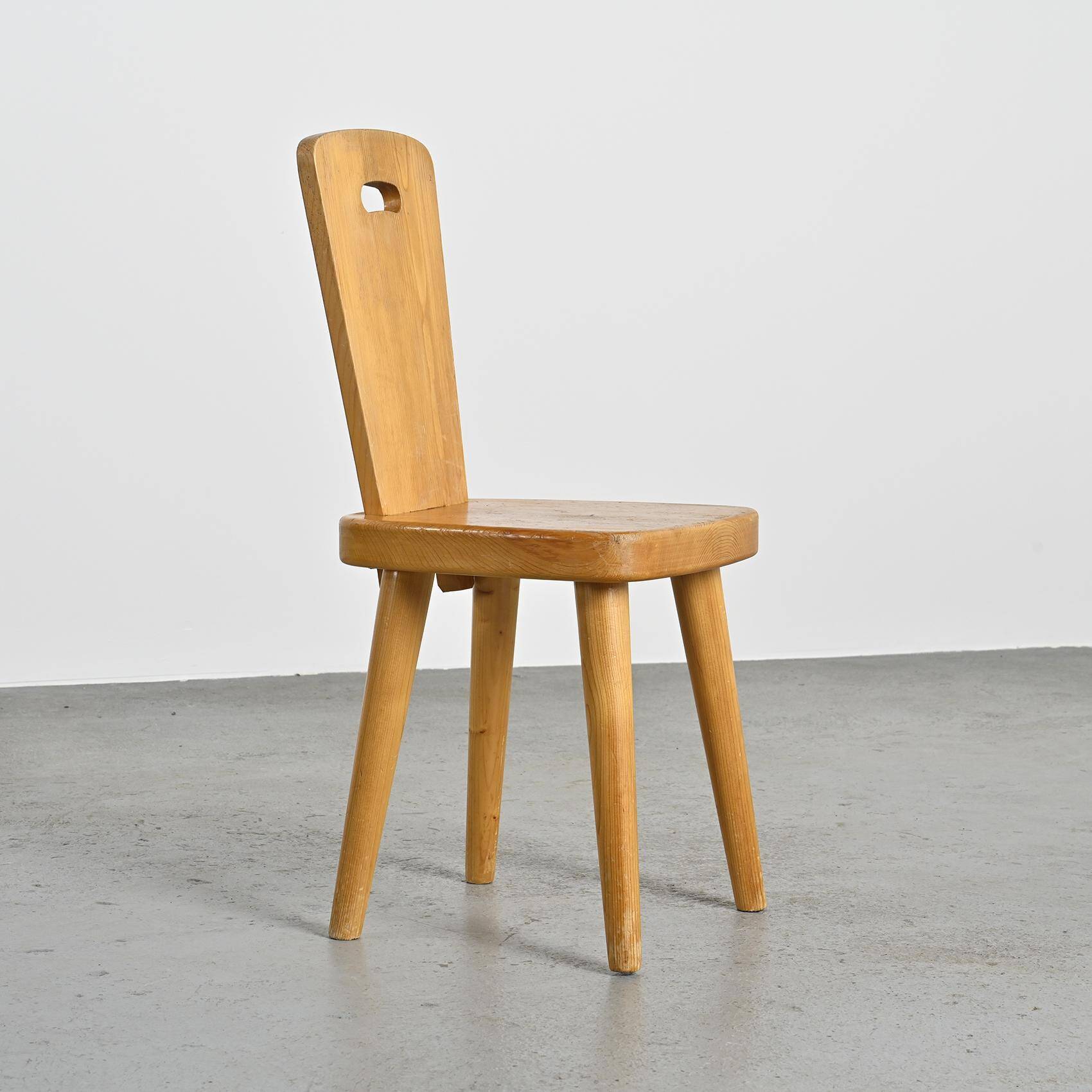 High-back chair by Christian Durupt, Méribel 1960