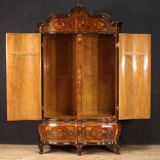 Inlaid Lombard wardrobe in Louis XV style