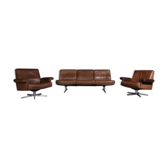 De Sede DS 31 sofa and armchairs, set of 3