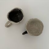 set of two raku coffee cups