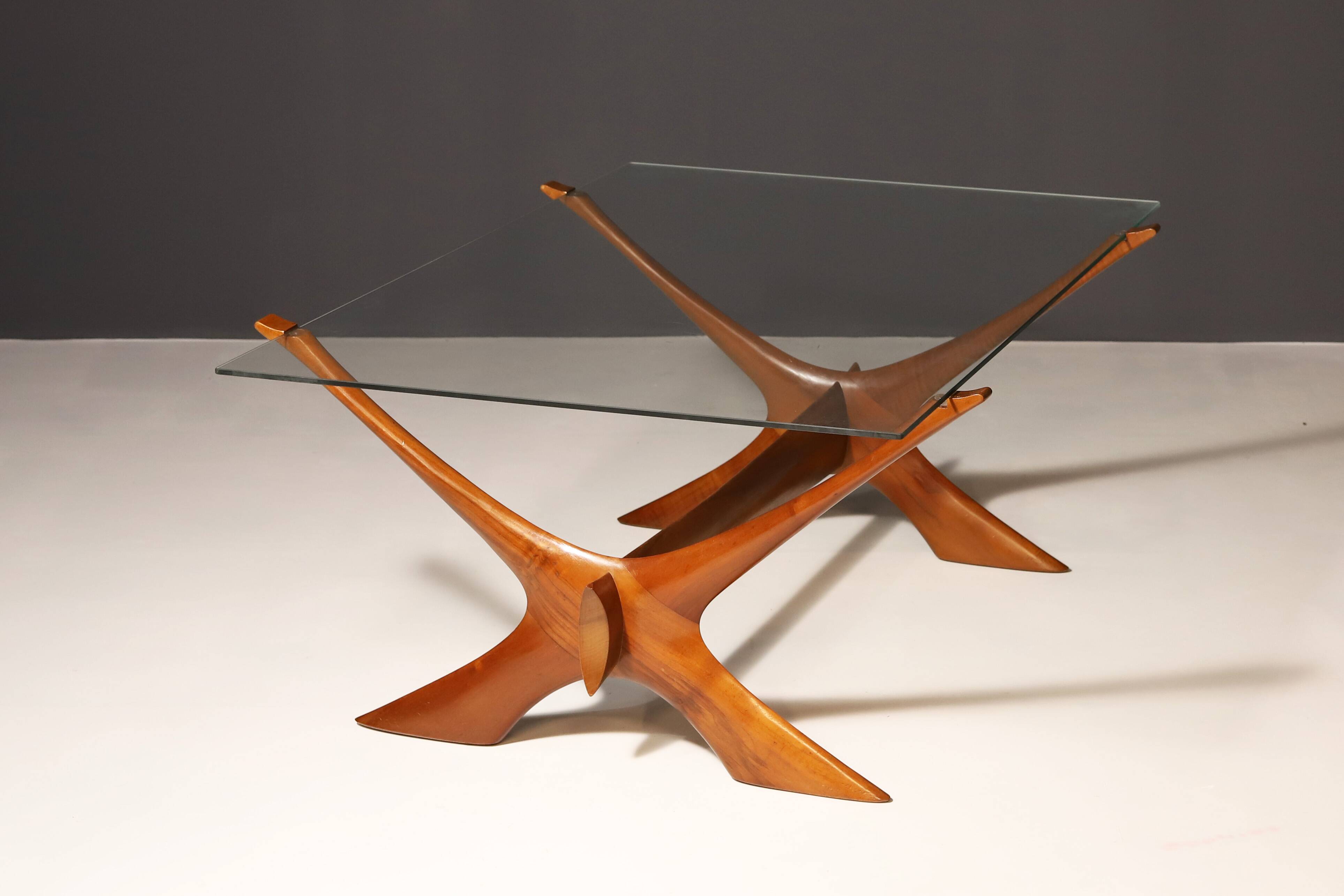 Table Basse Condor par Fredrik Schriever-Abeln pour Örebro Glass, 1960s