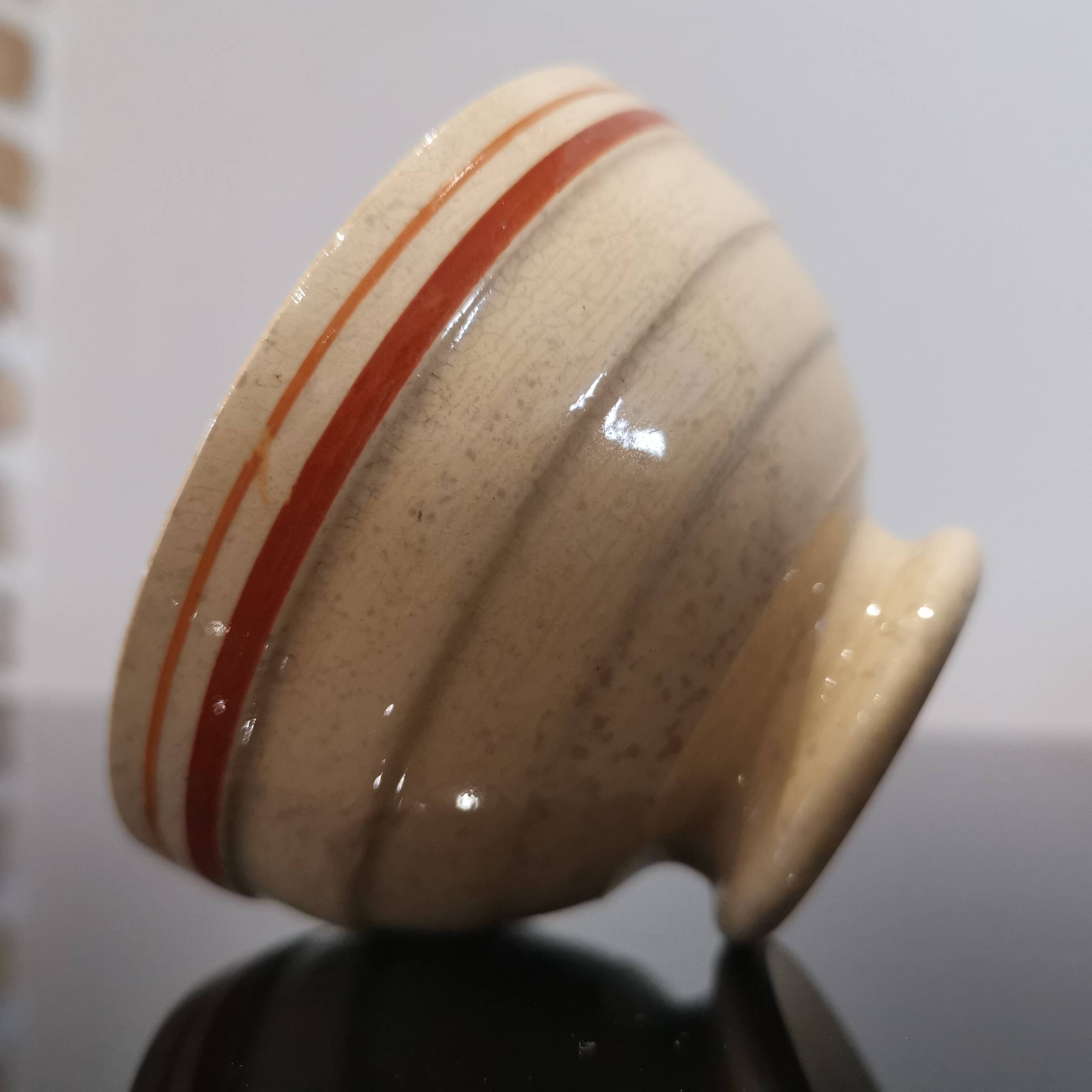 Old small vintage ceramic bowl 50'S