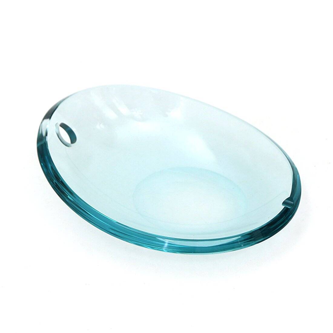 Oval crystal ashtray, 1960s