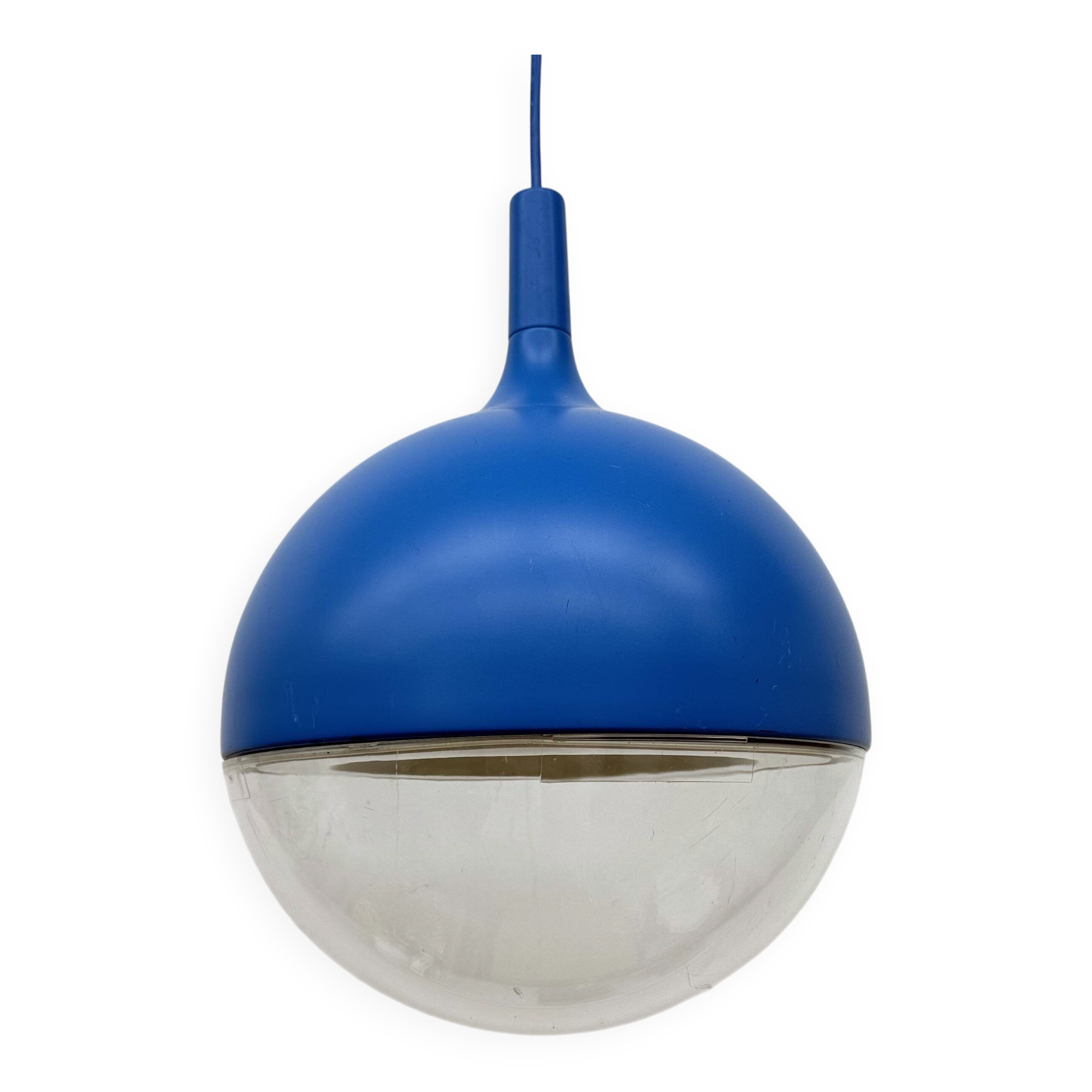 Vintage Space Age Blue Ceiling Lamp Väster by Knut Hagberg for Ikea, Sweden