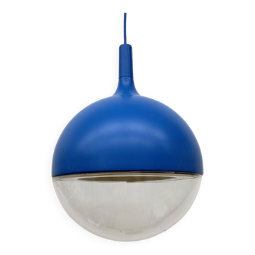 Plafonnier Bleu Space Age Vintage Väster par Knut Hagberg pour Ikea, Suède