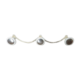 Porte manteau 3 patères blanc et chromé années 50 60