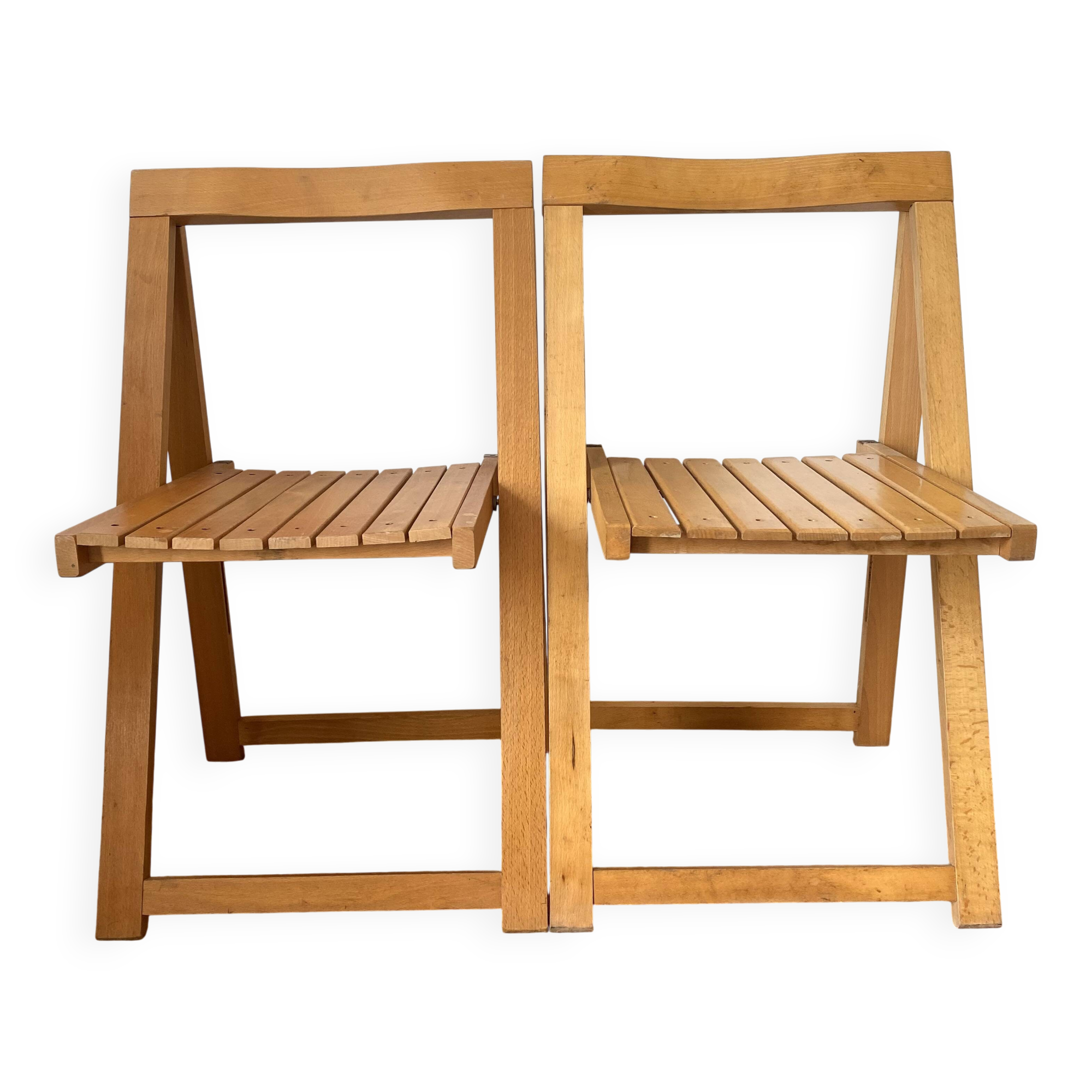 designer folding chairs in beech wood