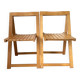 Chaises pliantes design en bois de hêtre
