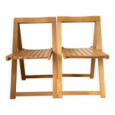 Chaises pliantes design en bois de hêtre