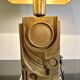 Table Lamp by Giuseppe Calonaci, Plexiglas & Brass, Italy, 1971, Signed