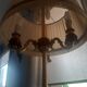 Vintage bronze lampshade floor lamp