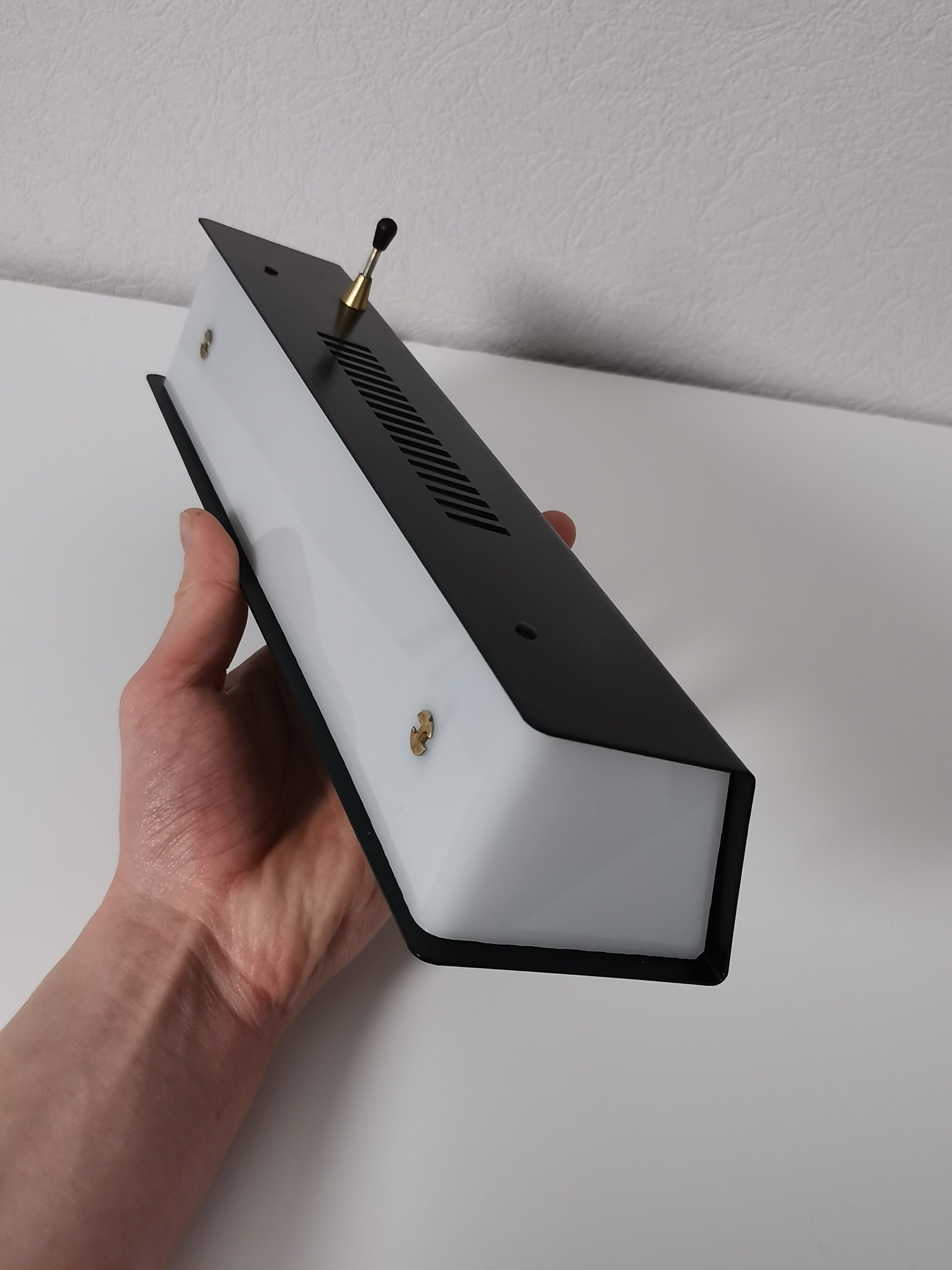 Arlus House metal plexiglass horizontal lamp, France, 1960