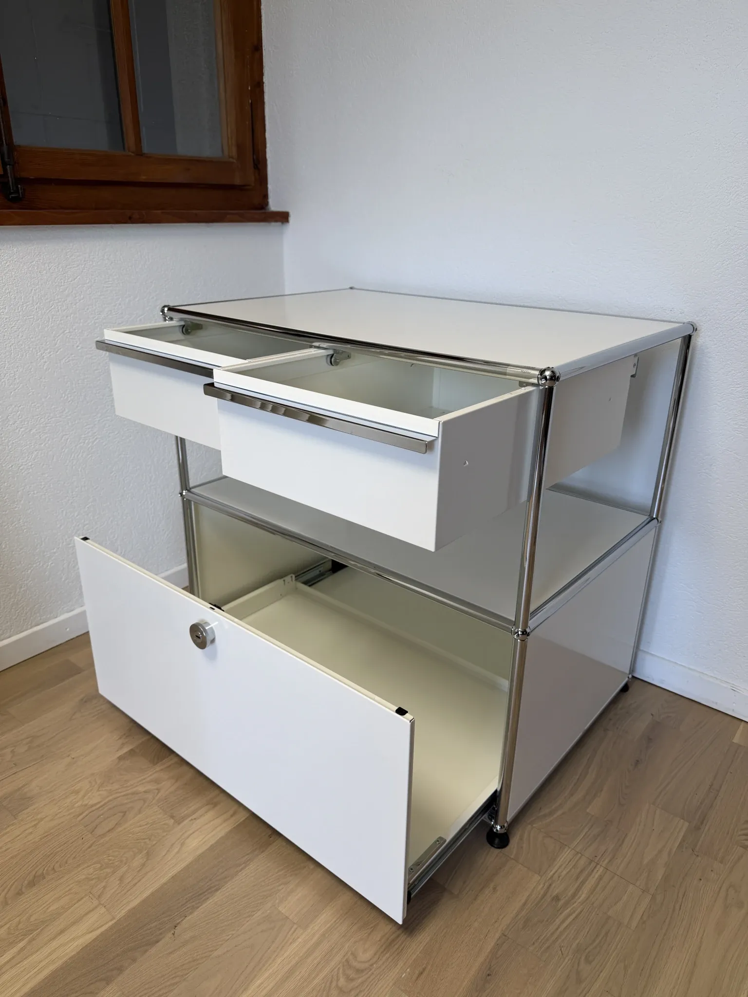 USM Haller Commode in Pure White