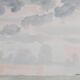 Camille COMBE: Shady seaside, Original signed watercolor