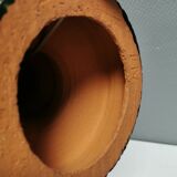 Large table lamp in glazed earthenware.
