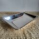 Rectangular metal silver-plated tray