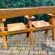 Designer bench in solid oak