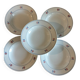 5 antique Gien Micheline soup plates