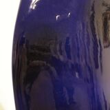 Important blue glazed ceramic vase signed by Max Idlasflag