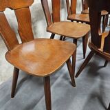 Set of 12 vintage bistro chairs 1960