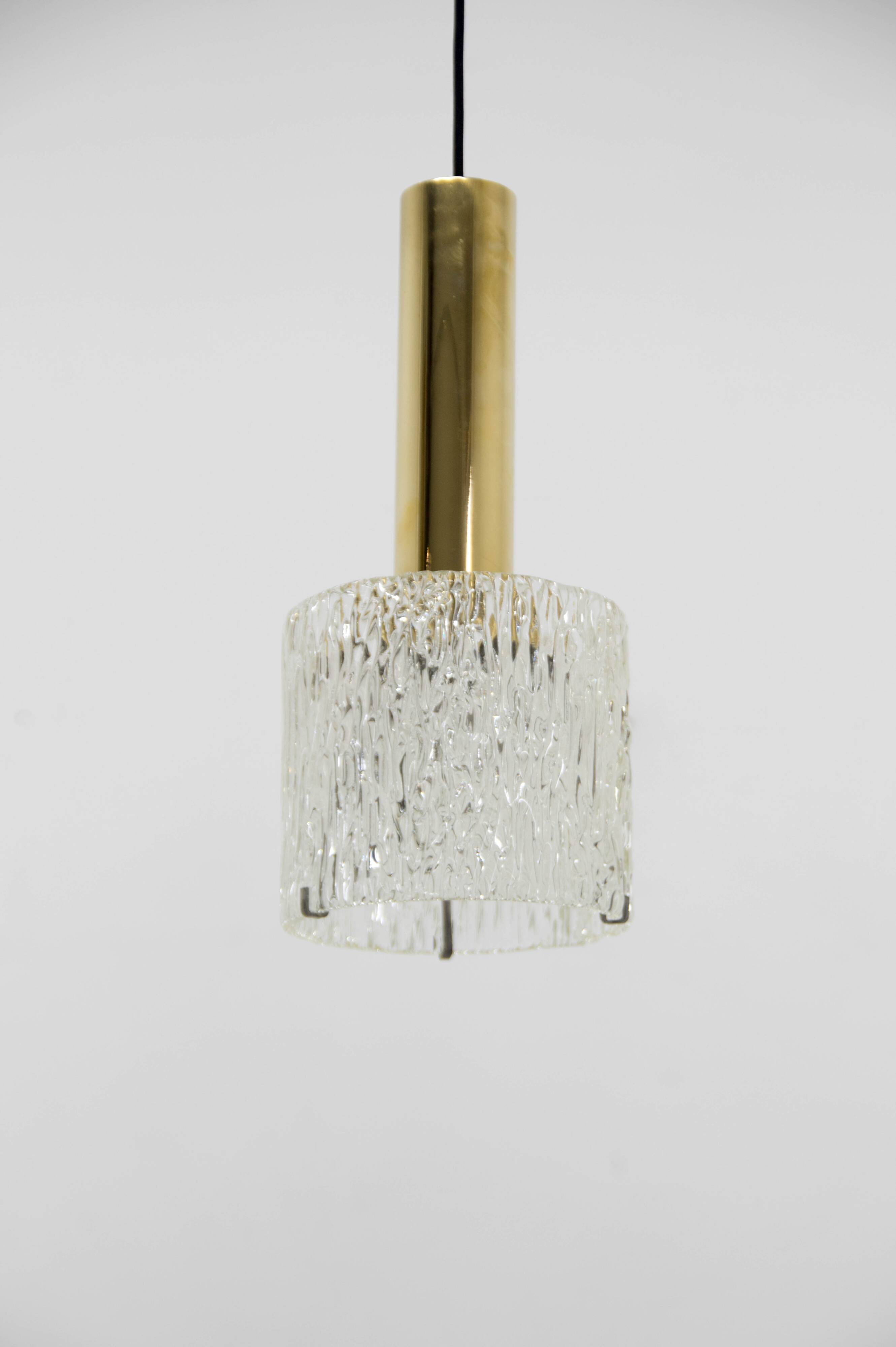 Set of pendant and two wall lights by fagerlund, 1950s