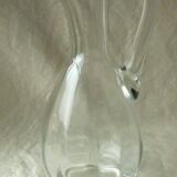 EWATER PITCHER CARAFE IN THICK GLASS WITH CUT-SIDE EFFECT
