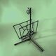 Vintage multifunctional wrought iron magazine rack