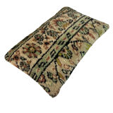 Vintage turkish rug cushion cover, 30 x 50 cm