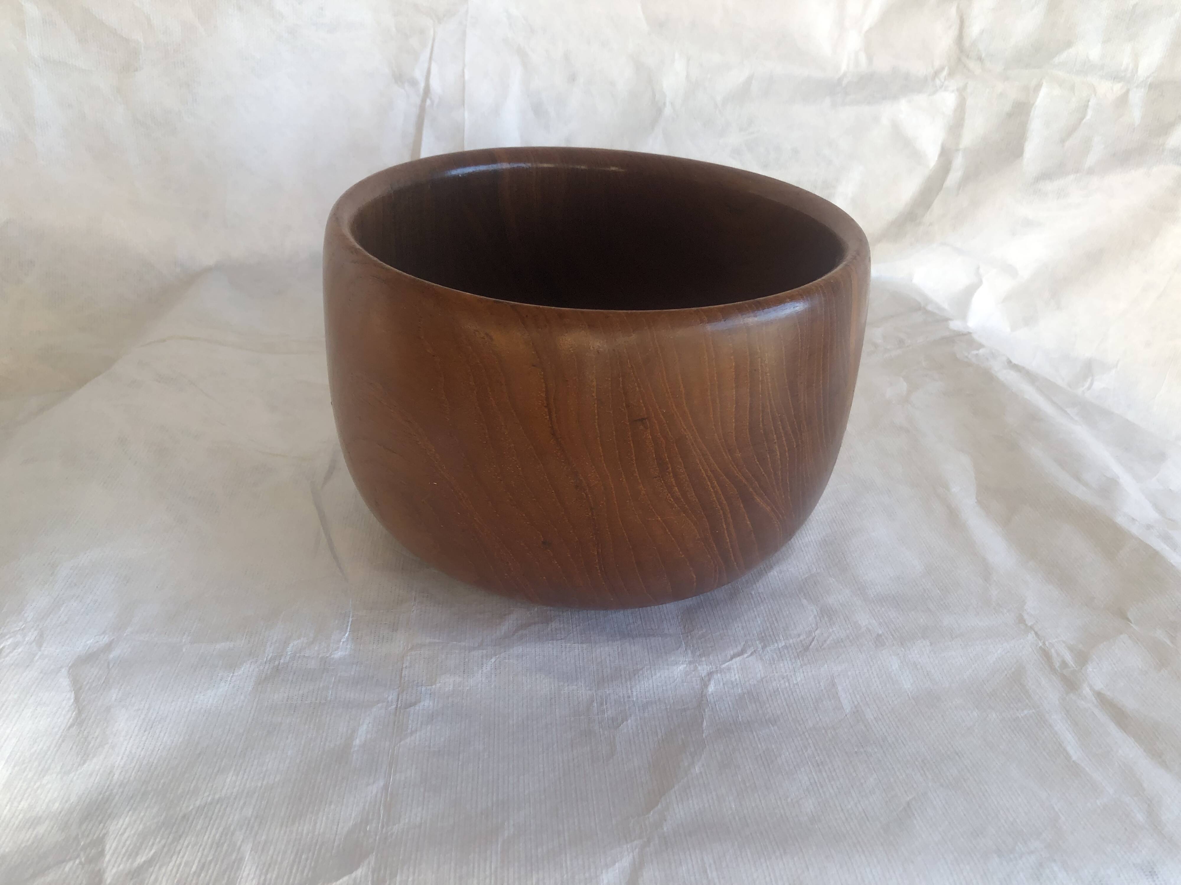 Vintage teak salad bowl