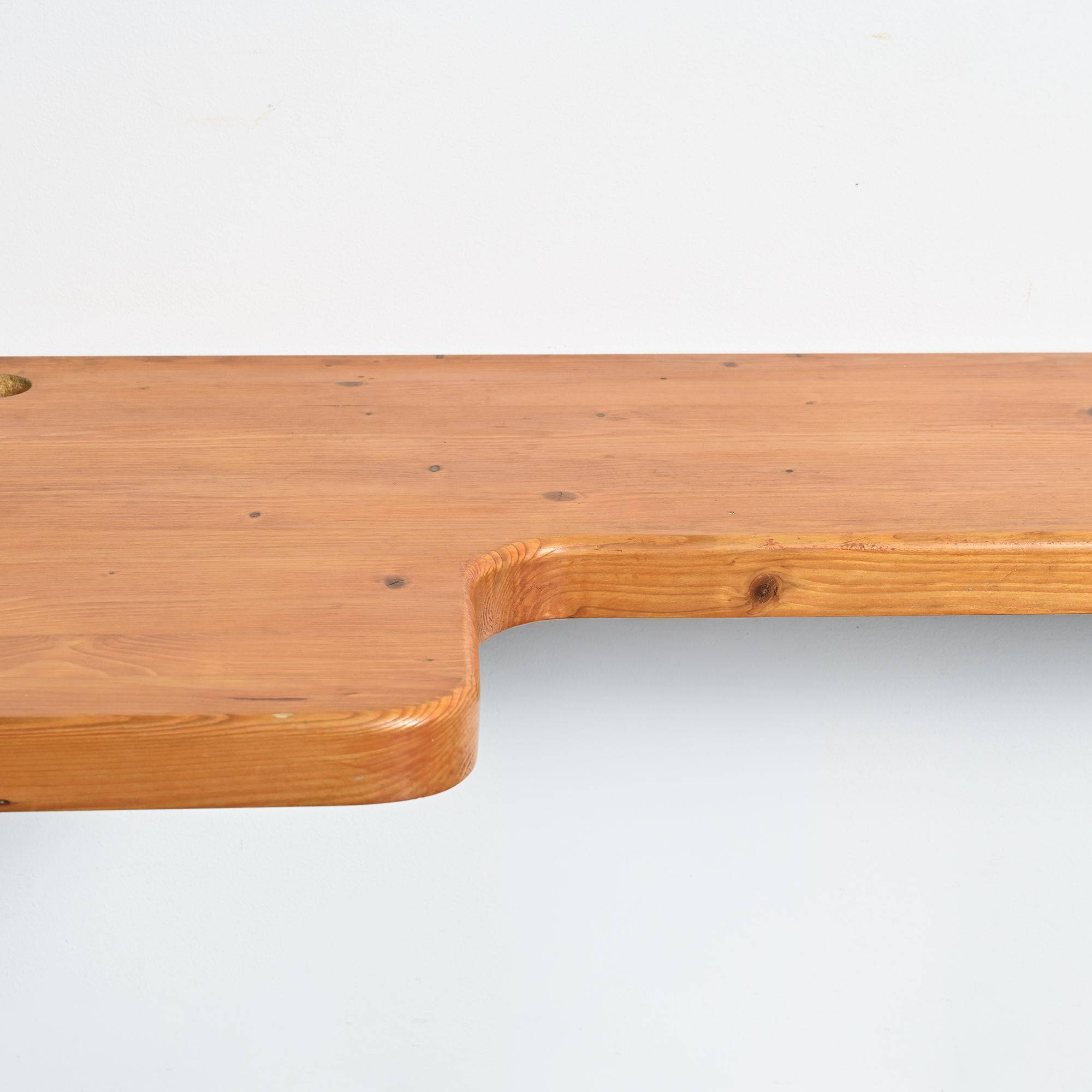 Wall corner console by Charlotte Perriand for the Nova residence, Les Arcs 1800, France.