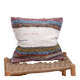 Handwoven cushion cover made from recycled cotton
