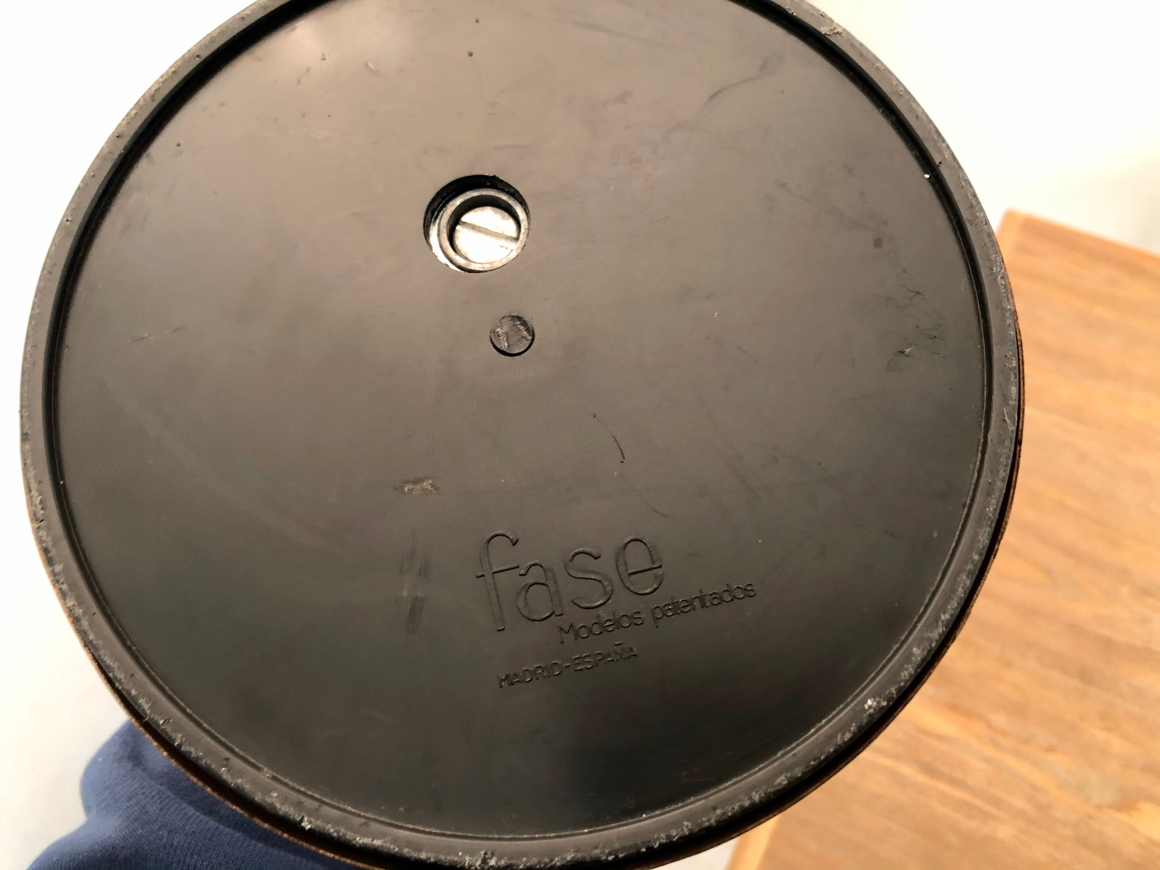 Fase Madrid office lamp vintage design 70s orange