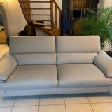 Beige leather sofa design