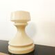 Beige chess glass table lamp by Ivan Jakes, 1960s
