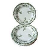 6 assiettes plates  anciennes Hamage Moulin des loups
