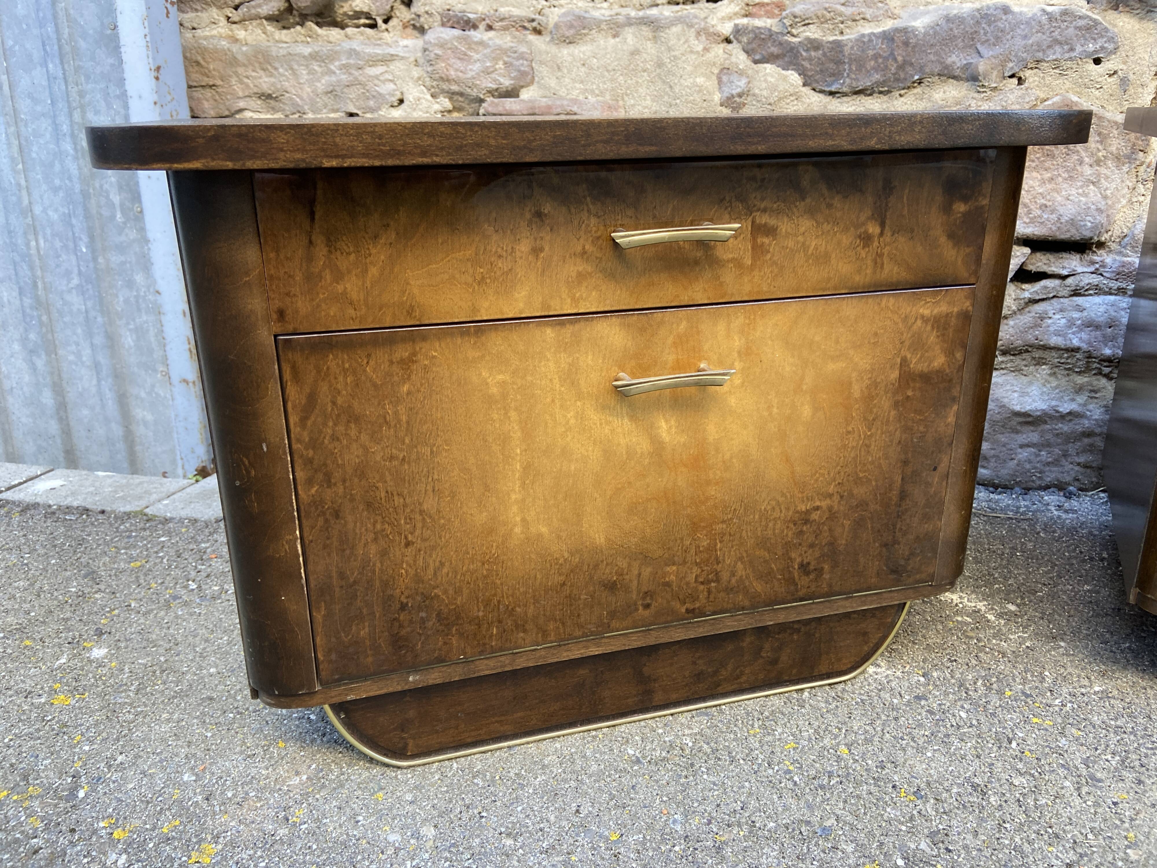 Pair of vintage 1960s bedside tables