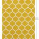 Vintage Moroccan Hand Loomed Yellow and Ivory Wool Rug, Late 20th Century