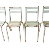 Set of 4 metal chairs