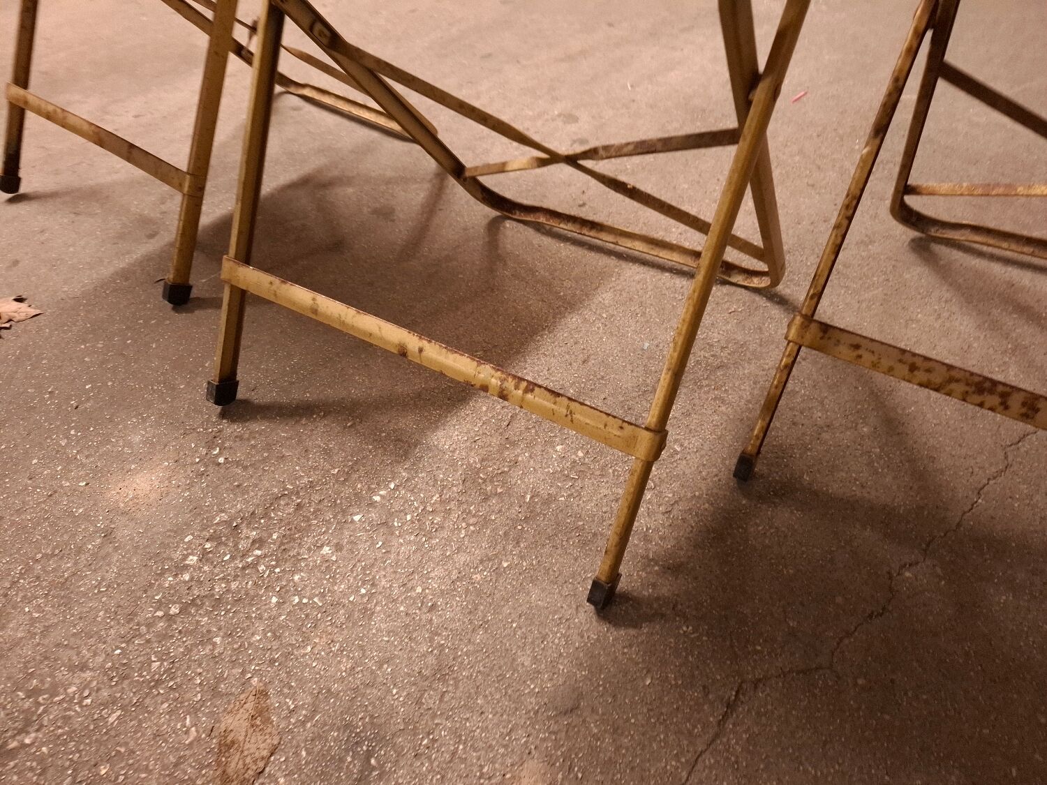 6 vintage opera folding chairs