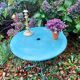 Table de jardin vintage verte