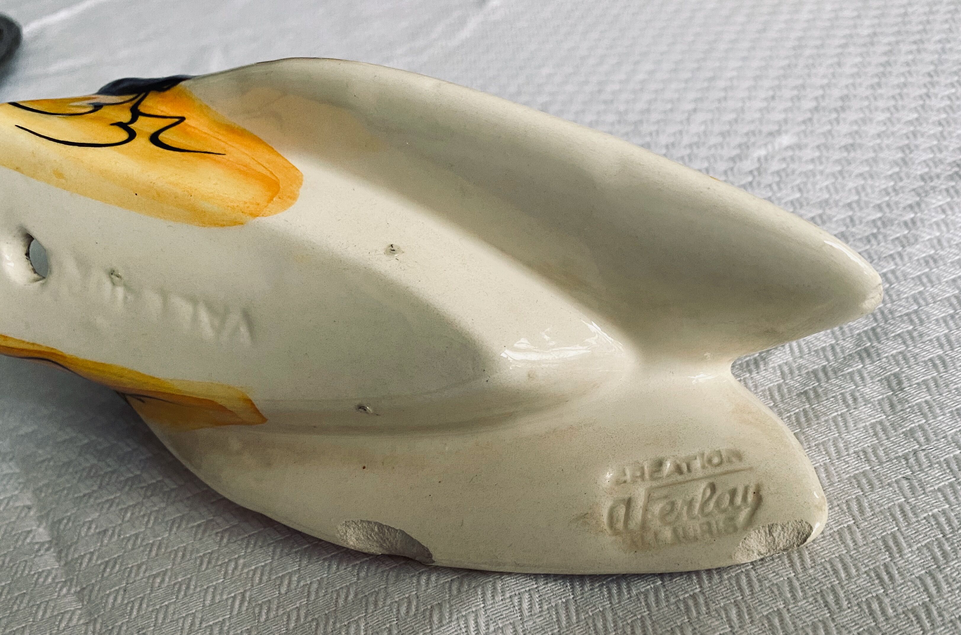 Vallauris ceramic bee signed Ferlay