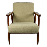 Vintage Beige Easy Boucle Chair, 1970s