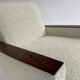Cube armchair in wool buckle