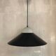 Suspension lampe design métal et verre dépoli