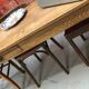 Old oak brewery table
