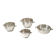 Set of 4 bowls by Gio Ponti for Fratelli Calderoni, 1950s