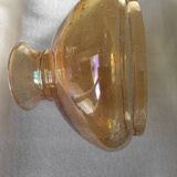 Globe de lampe en verre teinté jaune