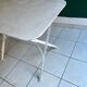 Wrought iron folding garden table