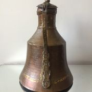 Islamic art ottoman copper ewer antique candleholder